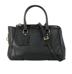 Shoulder Bag, Leather, Black, ROSCROM215GRA, S/E, 2*